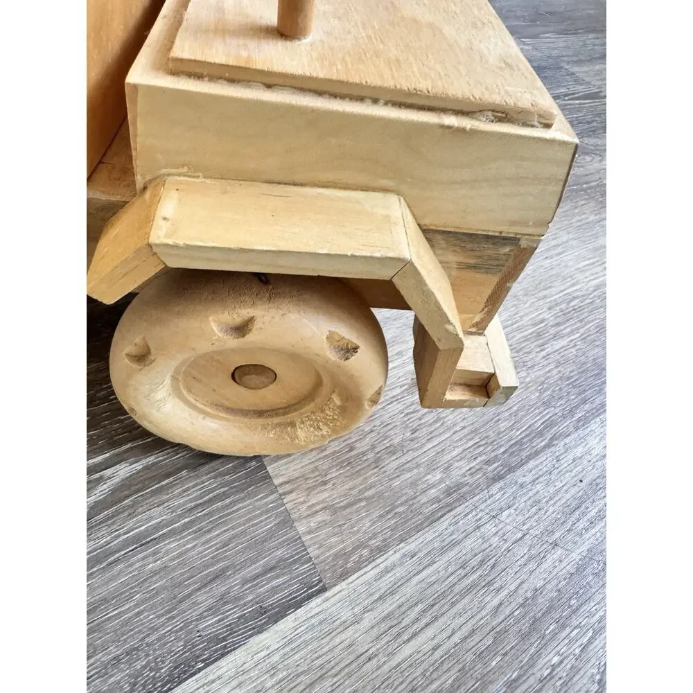 Vintage Tonka Wooden Dump Truck Handcrafted Display Toy Collectible - 19x12”
